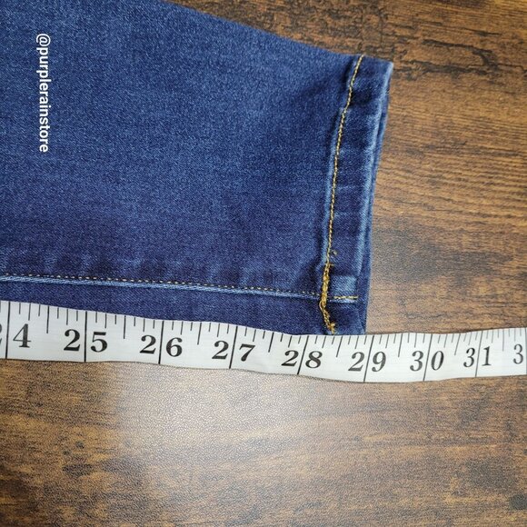 Flying Monkey Jeans 29 Skinny High Rise Soft Comfort Stretch Modal Medium Dark - Picture 8 of 11